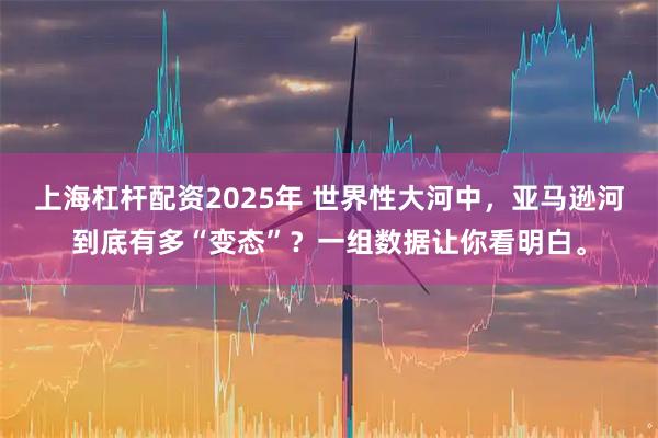 上海杠杆配资2025年 世界性大河中，亚马逊河到底有多“变态”？一组数据让你看明白。